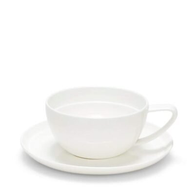 Salt & Pepper Edge Tea Cup & Saucer 280mL
