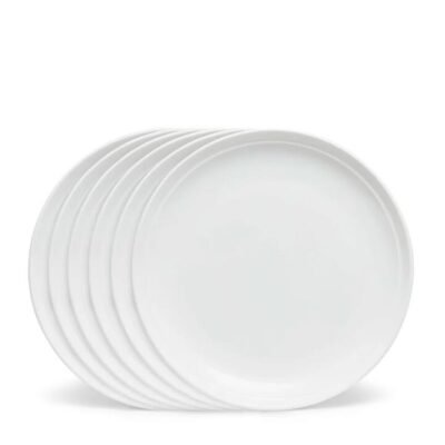 Salt & Pepper Edge Side Plates 20cm - Set of 6