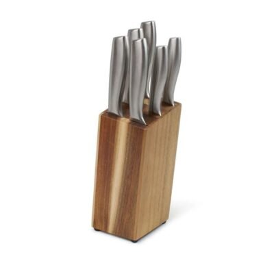 Salt & Pepper Chop Knife Block 7 Piece