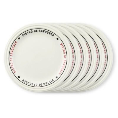 Salt & Pepper Bistro Dinner Plate 25cm - Set of 6