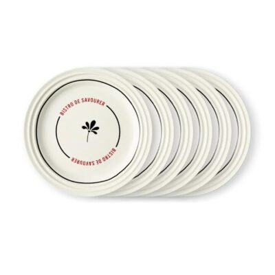 Salt & Pepper Bistro Side Plate 19cm - Set of 6