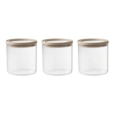 Ecology Store Set of 3 Round Canisters