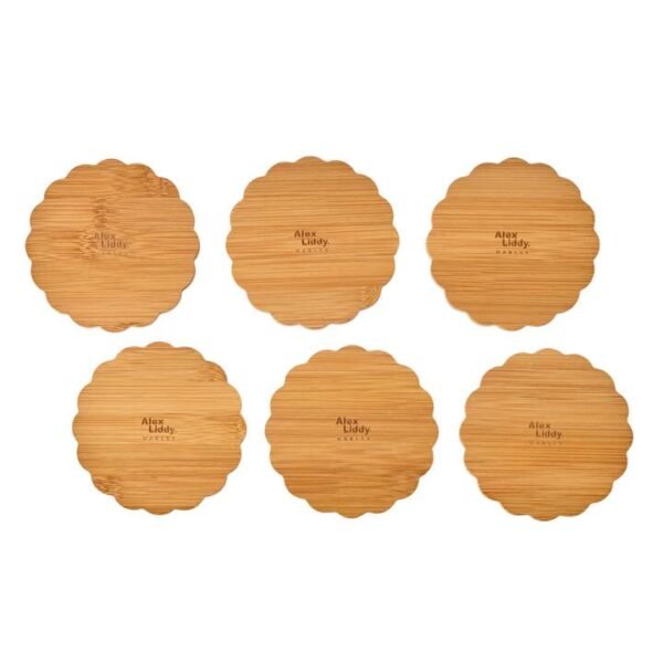 Alex Liddy Harley Set Of 6 Bamboo Coasters